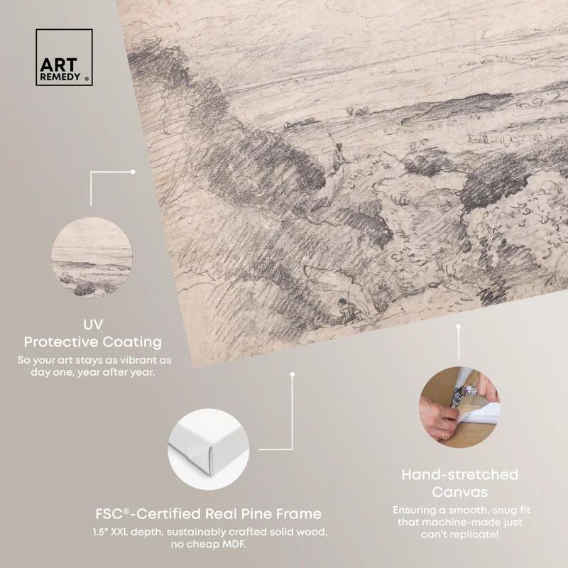 Art Remedy Salisbury Plain Canvas Vintage Illustration by Art Remedy