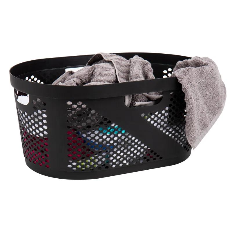 Mind Reader Mind Reader 40L Laundry Basket, Clothes Hamper, Ventilated, Plastic, 23"L x 14.5"W x 10.5"H, 2 Pack (Set of 2)