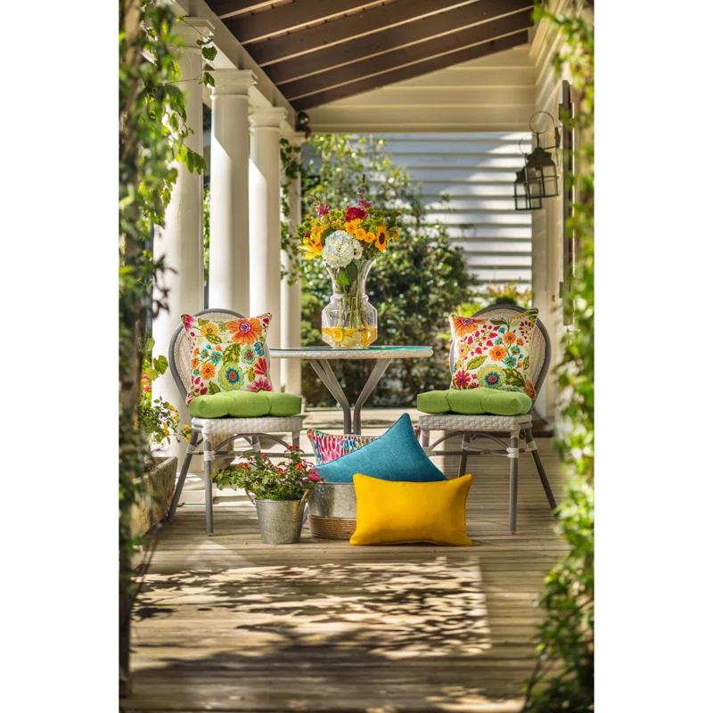 Pillow Perfect Floral Indoor/Outdoor Reversible Throw Pillow (Set of 2)