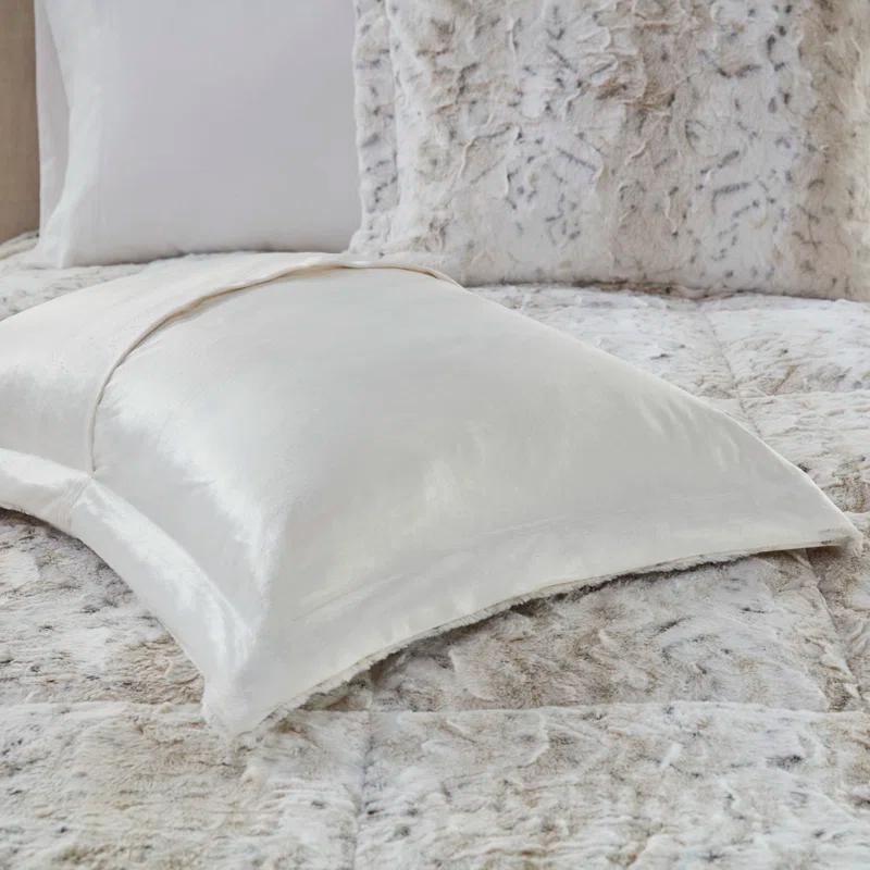 Madison Park Zuri Faux Fur Comforter Set