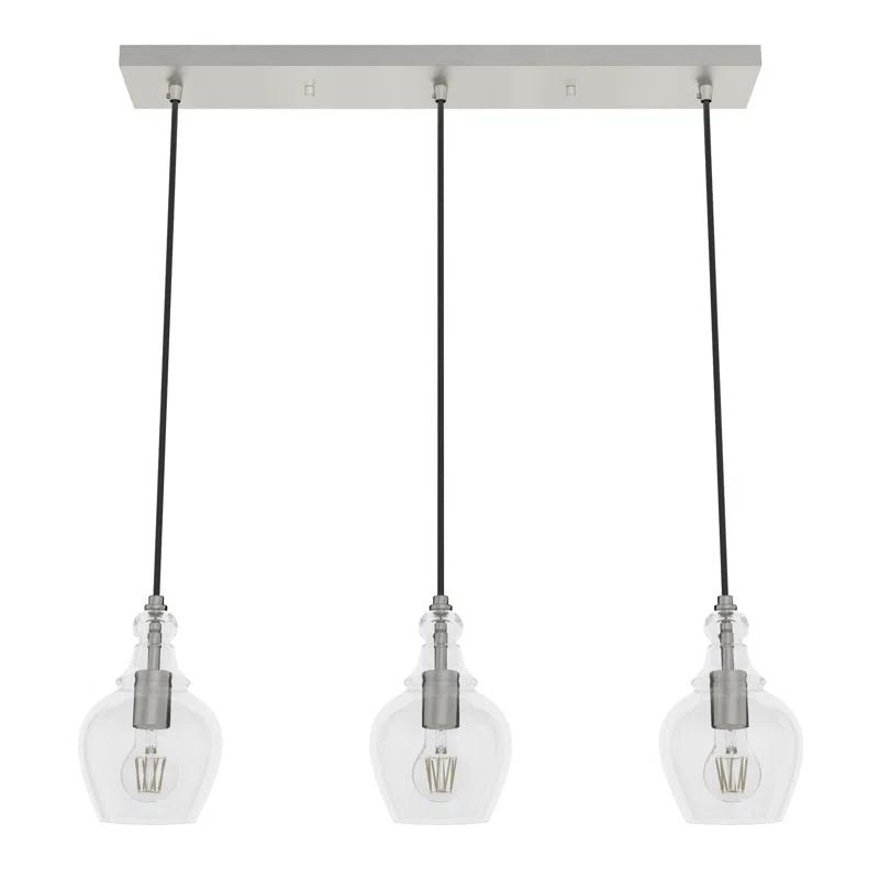 Hunter Fan Maple Park 3 Light Linear Bell Pendant