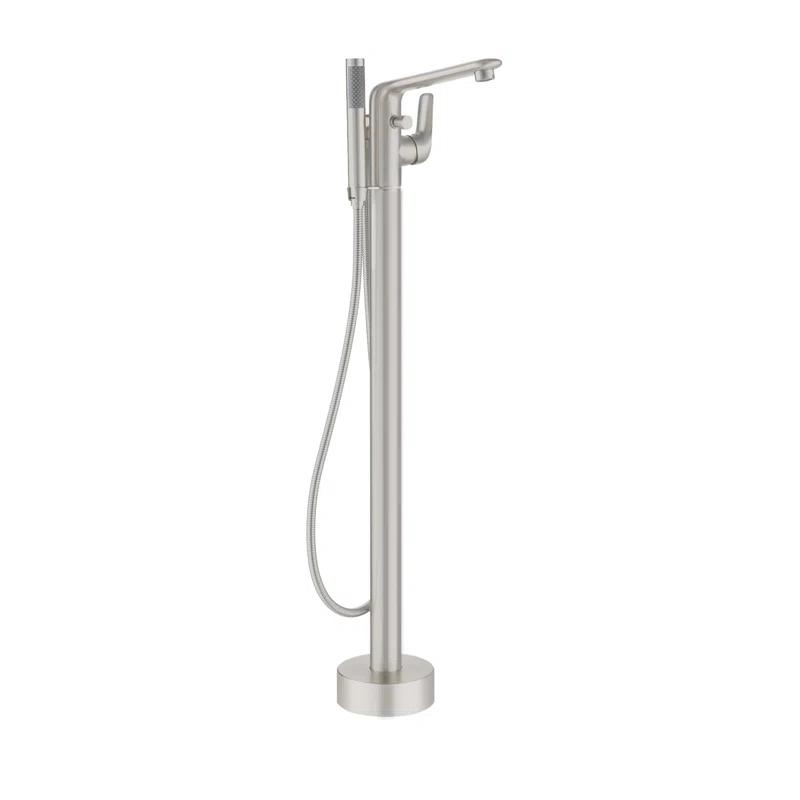CASAINC KCLT0054-BN Single Handle Freestanding Bathtub Faucet with Diverter and Handshower
