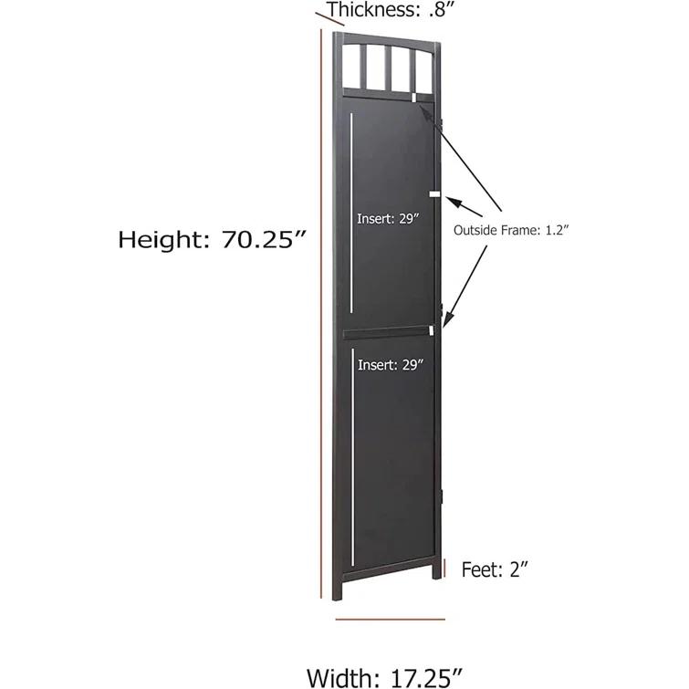 Latitude Run® Anabia 70'' H Solid Wood Folding Room Divider