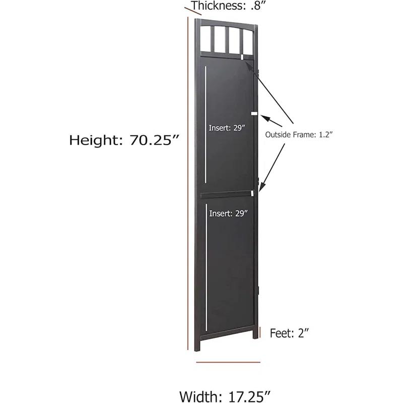 Latitude Run® Anabia 70'' H Solid Wood Folding Room Divider
