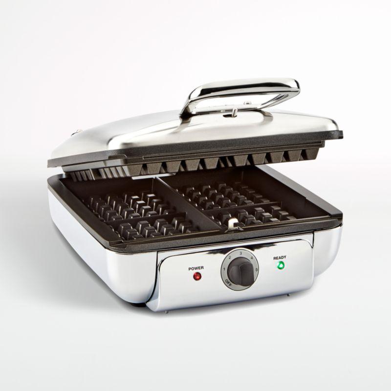 All-Clad ® 4-Slice Stainless Steel Waffle Maker with Removable Plates