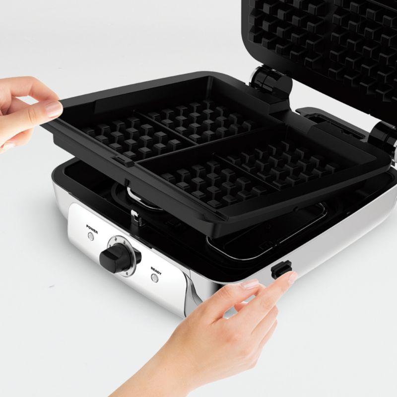 All-Clad ® 4-Slice Stainless Steel Waffle Maker with Removable Plates