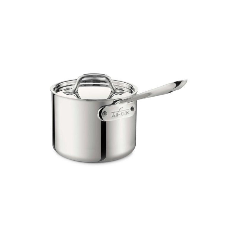 All-Clad 1.5 Quart Stainless Steel Sauce Pan with Lid