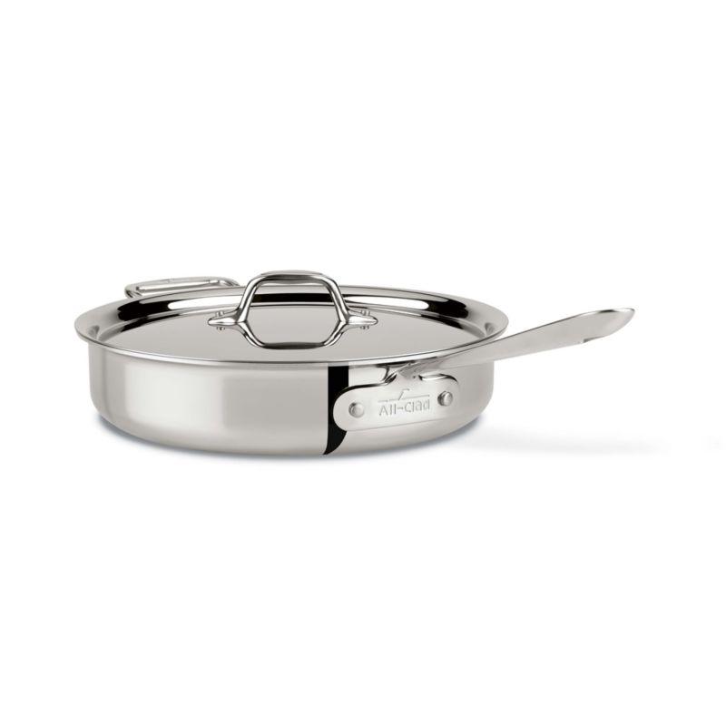 All-Clad ® d3 Stainless Steel 3-Qt. Saute Pan with Lid