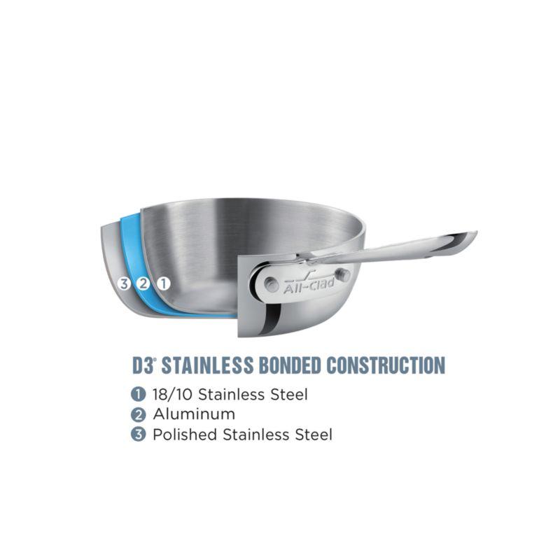 All-Clad ® d3 Stainless 4-Qt. Weeknight Pan with Lid