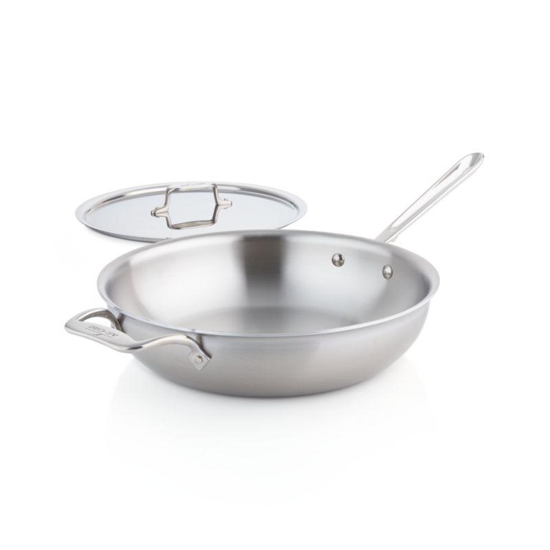 All-Clad ® d5 ® Brushed Stainless Steel 4-Qt Weekday Pan with Lid