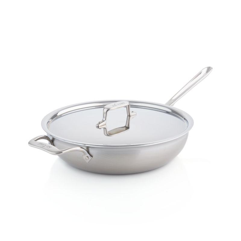 All-Clad ® d5 ® Brushed Stainless Steel 4-Qt Weekday Pan with Lid