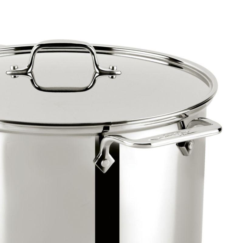 16 Quart Stainless Steel Stockpot with Lid