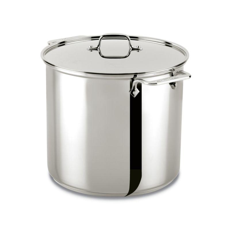 16 Quart Stainless Steel Stockpot with Lid