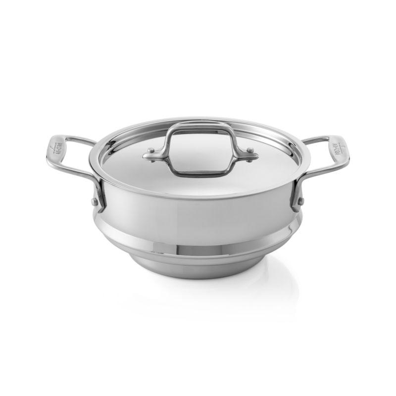 All-Clad Stainless Steel Universal Steamer with Lid for 3 Quart Pots