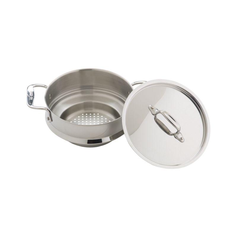 All-Clad Stainless Steel Universal Steamer with Lid for 3 Quart Pots