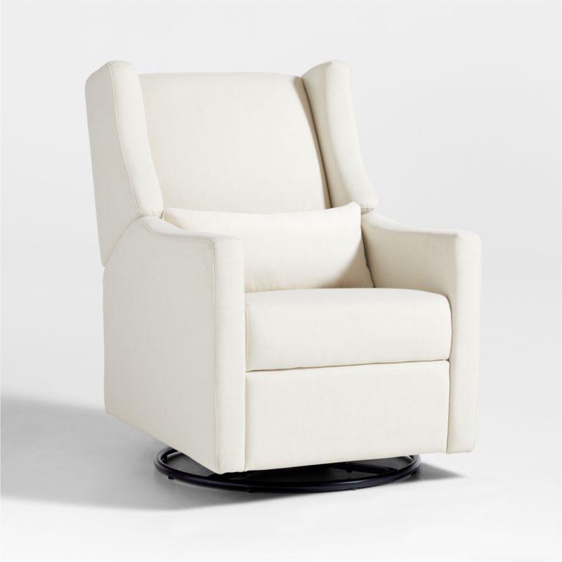 Babyletto Kiwi Cream Electronic Swivel Glider Power Recliner Nursery Chair