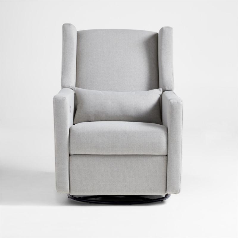 Babyletto Kiwi Grey Electronic Swivel Glider Power Recliner Nursery Chair