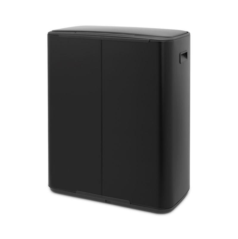 Brabantia Bo Step On Trash Can, Matte Black, 16 Gallon