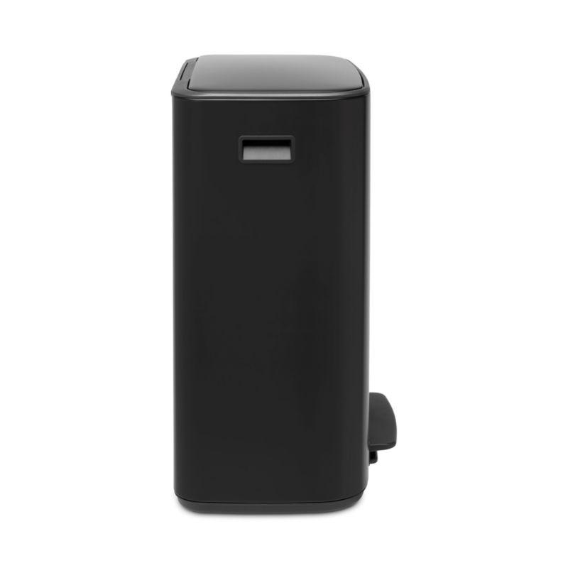 Brabantia Bo Step On Trash Can, Matte Black, 16 Gallon