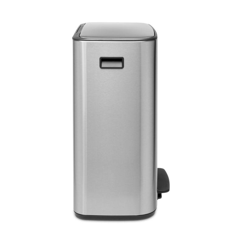 Brabantia Bo Step On Trash Can, Matte Steel Fingerprint Proof, 16 Gallon