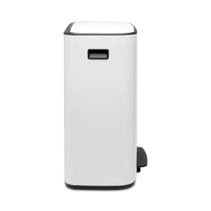 Brabantia Bo Step On Trash Can, White, 16 Gallon