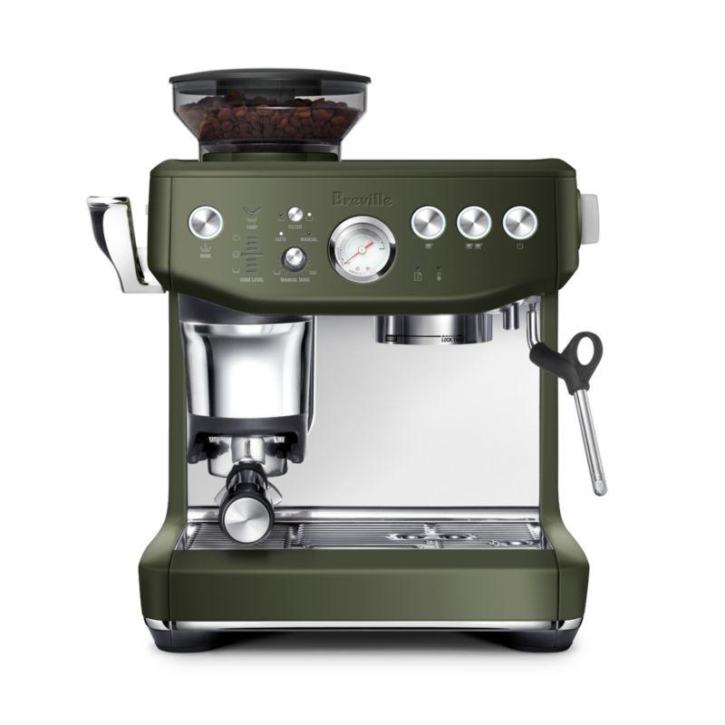 Olive Tapenade Automatic Espresso Machine with Grinder and Steam Wand