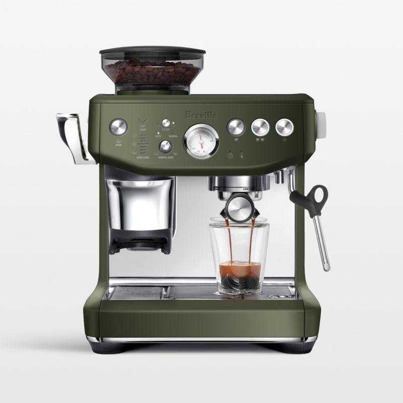 Olive Tapenade Automatic Espresso Machine with Grinder and Steam Wand