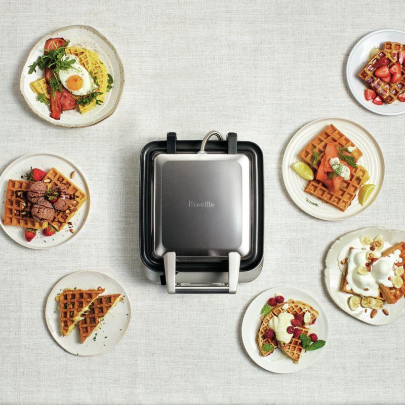 Belgian Style Non-Stick 4-Slice Smart Waffle Maker