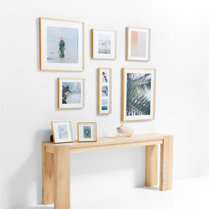 Brushed Brass 11x11 Wall Picture Frame