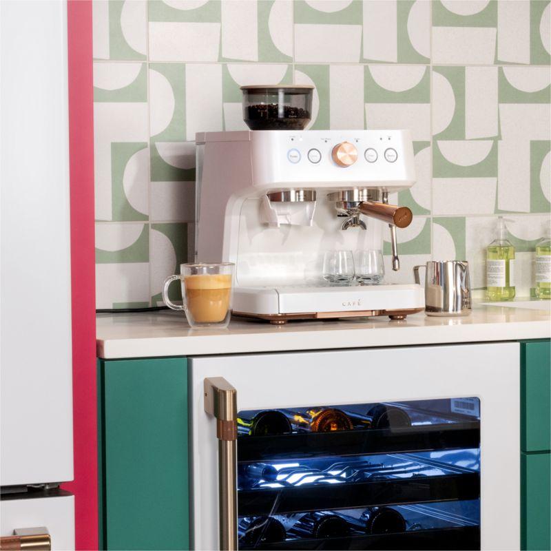 Café ™ Matte White Bellissimo Semi-Automatic Espresso Machine