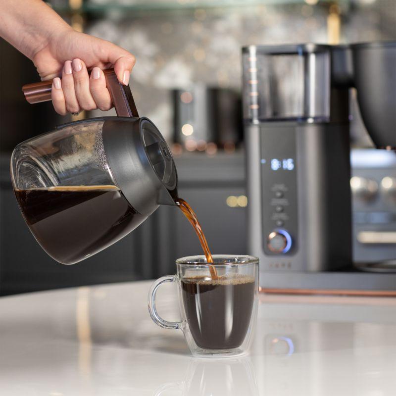 Café ™ Matte Black 10-Cup Drip Coffee Maker with Glass Carafe