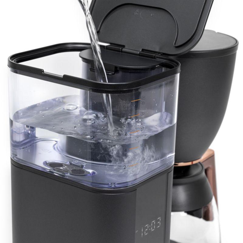 Café ™ Matte Black 10-Cup Drip Coffee Maker with Glass Carafe