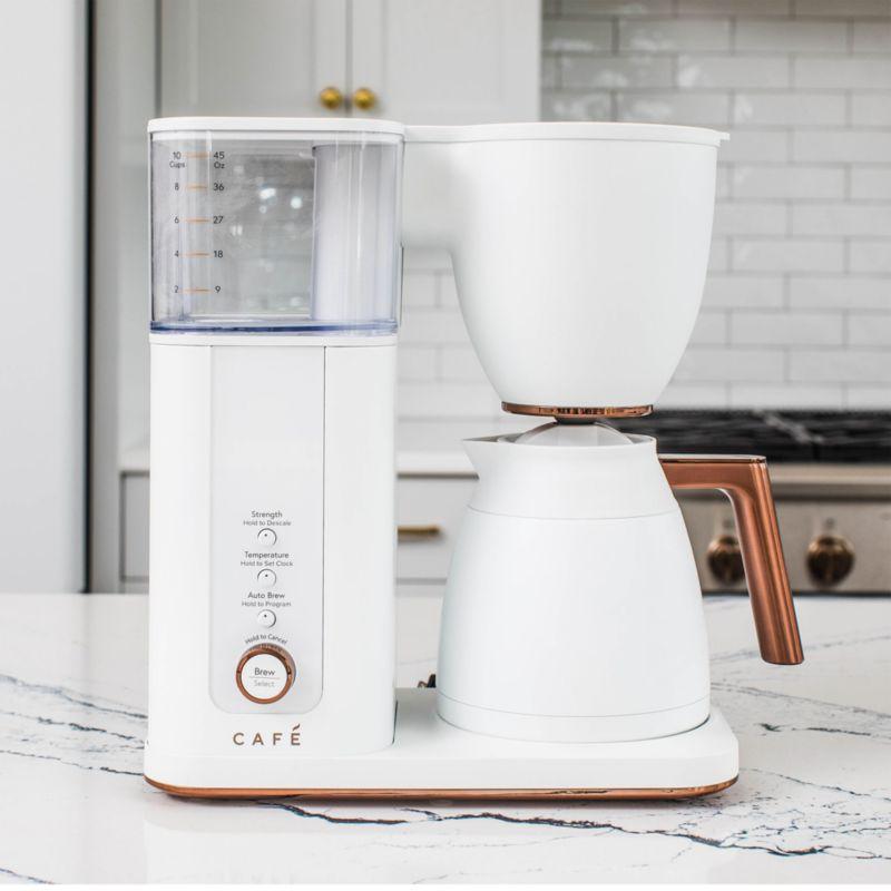 Café ™ Matte White 10-Cup Drip Coffee Maker with Thermal Carafe