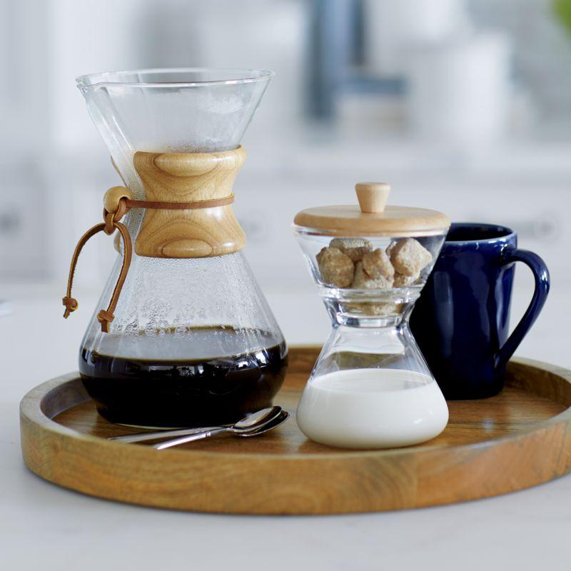 Chemex ® 8-Cup Glass Pour-Over Coffee Maker with Natural Wood Collar