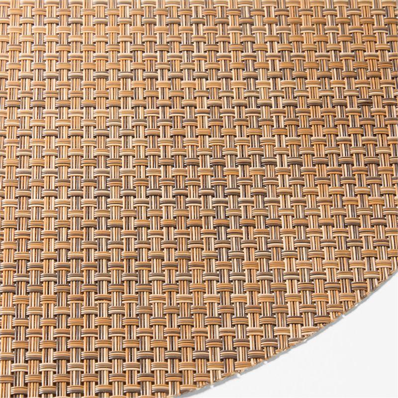 Chilewich ® Teak Basketweave Round Placemat
