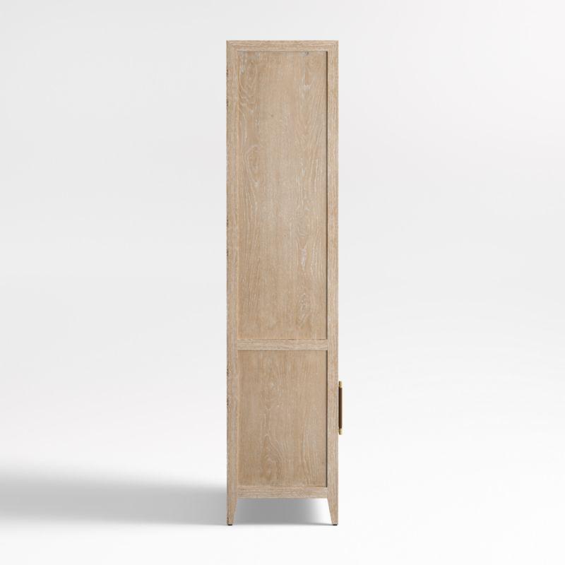 Clairemont 78" Natural Wood 3-Shelf Storage Bookcase