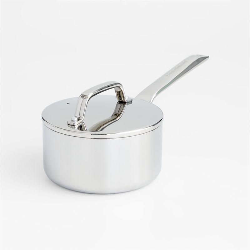 Crate & Barrel EvenCook ® Core 8-Piece Stainless Steel Cookware Set with Ceramic Non-Stick Frying Pans