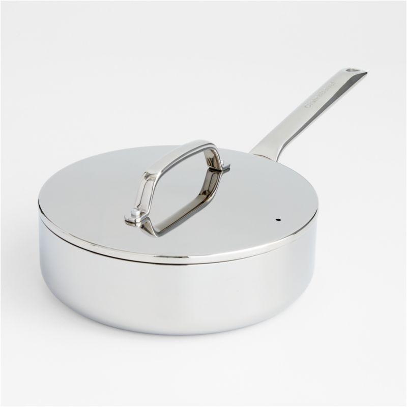Crate & Barrel EvenCook ® Core 8-Piece Stainless Steel Cookware Set with Ceramic Non-Stick Frying Pans