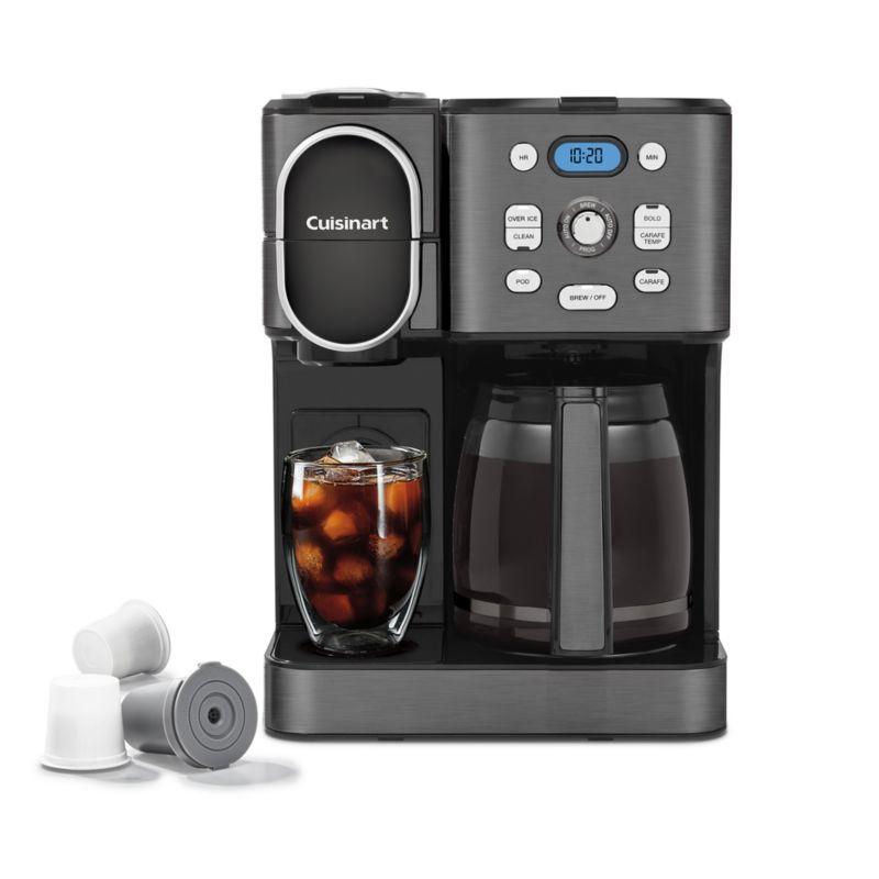 Cuisinart ® Coffee Center ® Black Stainless Steel 12-Cup Coffee Maker and Single Brewer