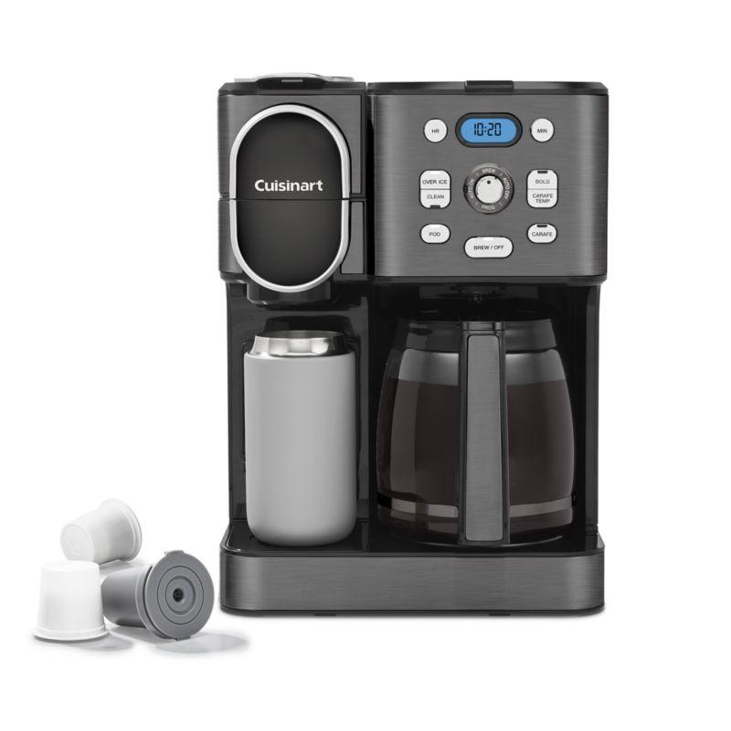 Cuisinart ® Coffee Center ® Black Stainless Steel 12-Cup Coffee Maker and Single Brewer
