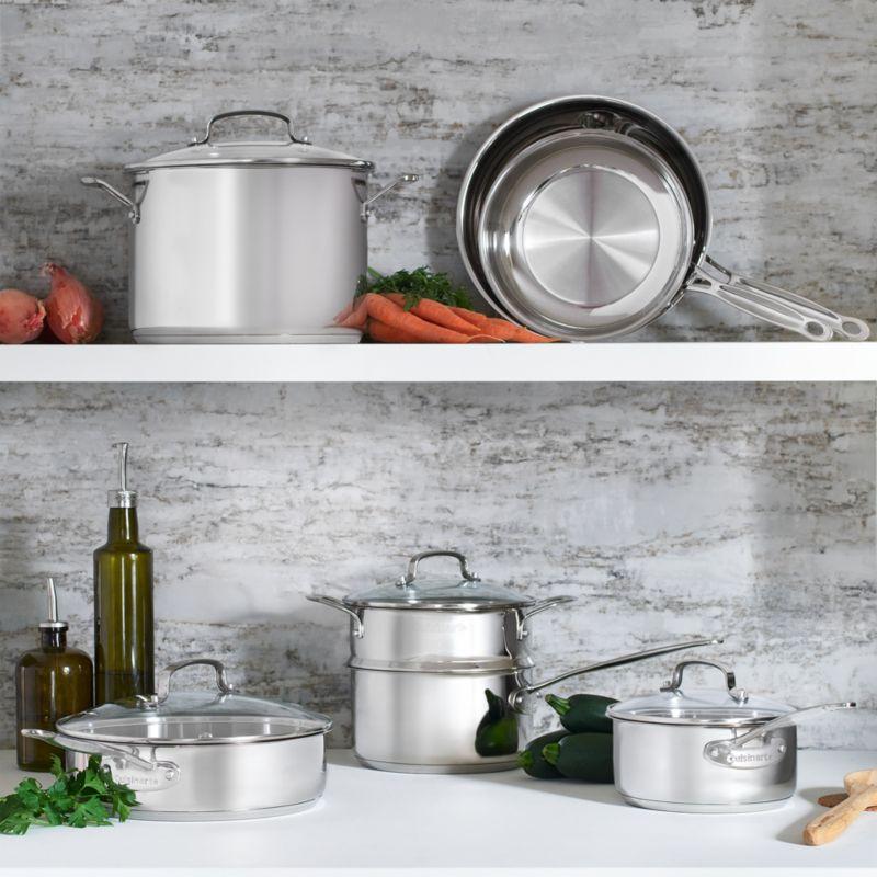 Cuisinart ® Chef's Classic™ 11-Piece Stainless Steel Cookware Set