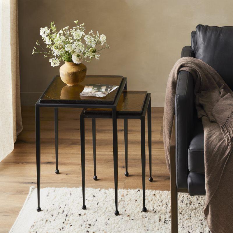 Capa Nesting Side Tables (Set of 2) - Black