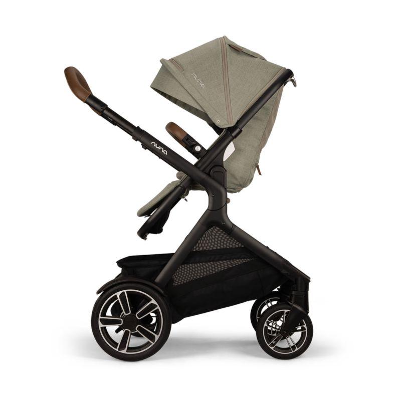 Nuna ® DEMI ™ next Light Brown Hazelwood Baby Stroller with Ride-Along Board