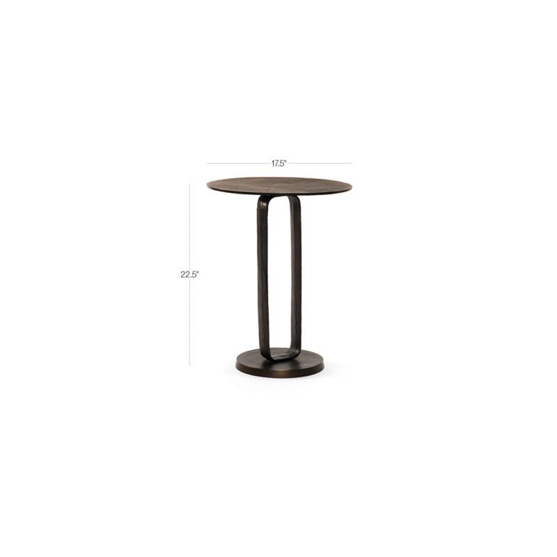 Alethea Indoor / Outdoor Side Table - Aged Bronze