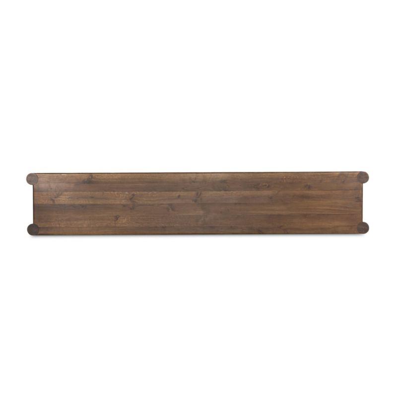 Ezri 98" Brown Carved Oak Wood Media Console