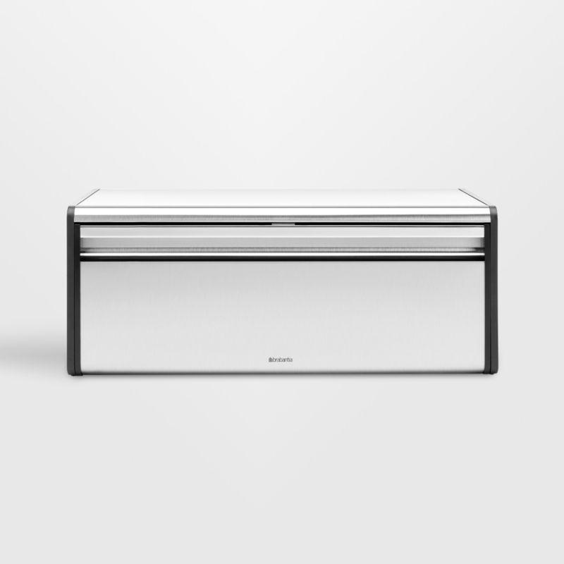 Brabantia Fall Front Bread Box, Matte Steel Fingerprint Proof