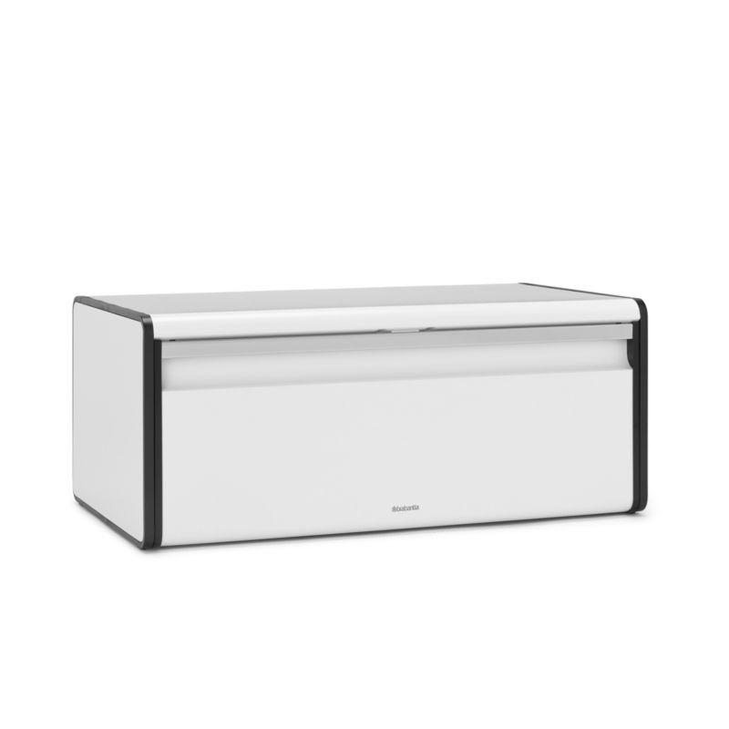 Brabantia Fall Front Bread Box, White