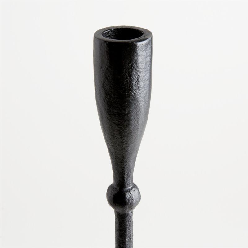 Ferric Small Black Metal Taper Candle Holder