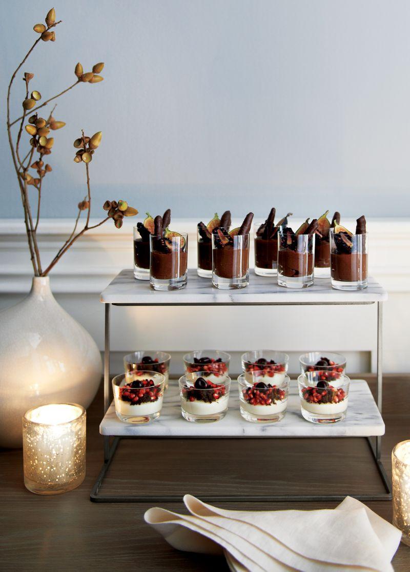 French Kitchen Marble 2-Tier Server