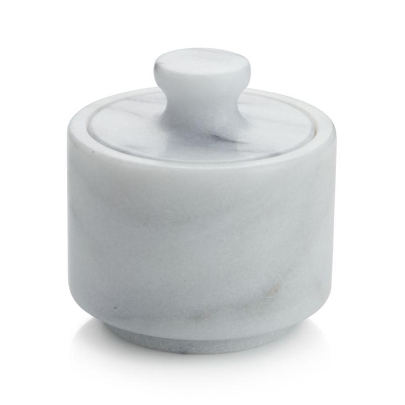 French Kitchen Marble Salt Cellar